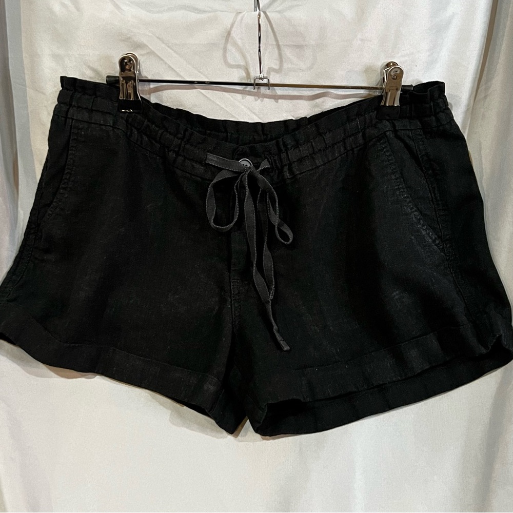 Old Navy Black Linen Shorts
